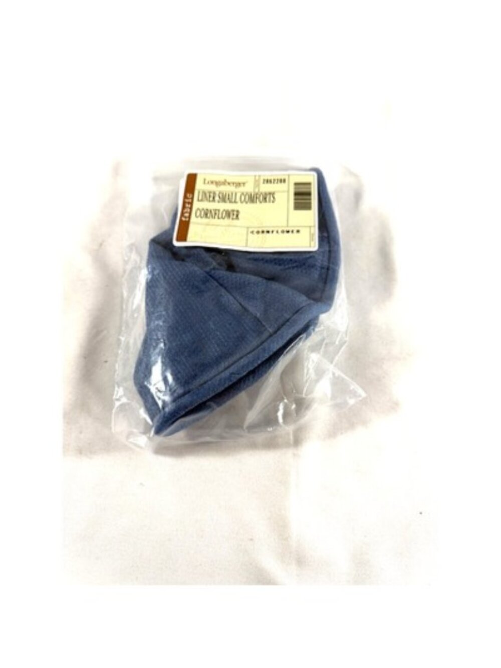 Longaberger Small Comforts Cornflower Blue Fabric Liner 2862288